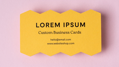 Business Card - Zigzag Rectangle