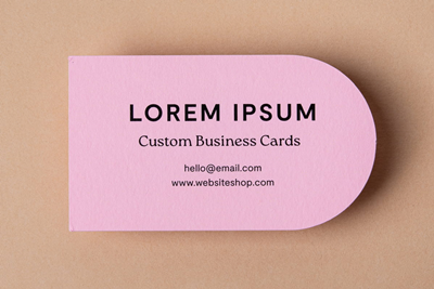 Business Card - Tombstone Shape