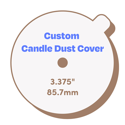 3.375 Candle Dust Cover with Tab