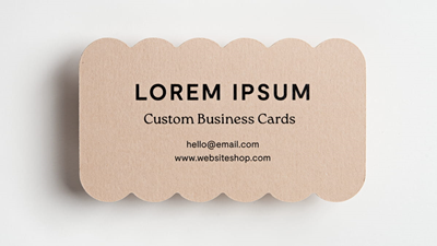 Business Card - Wavy Rectangle