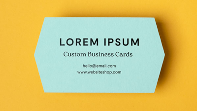 Business Card - Hexagon