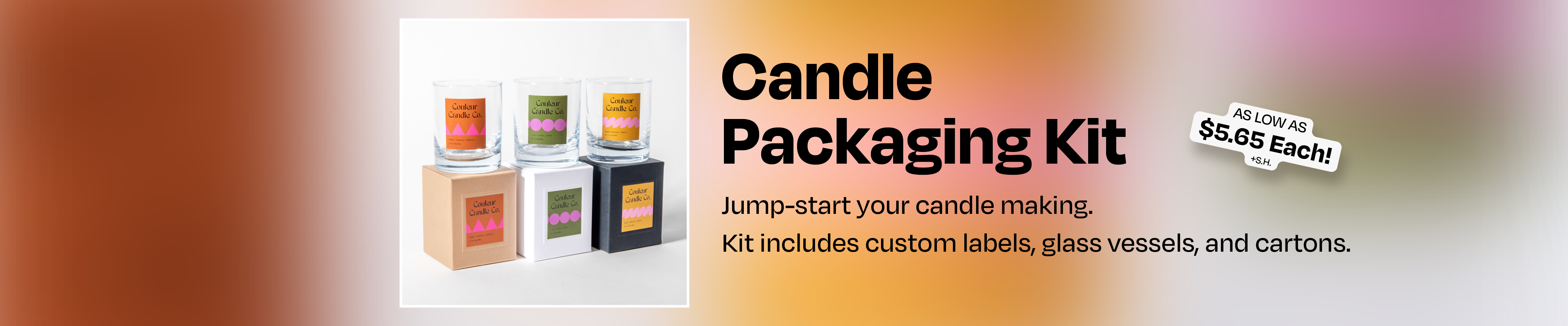Candle Packaging by Norman's Printery